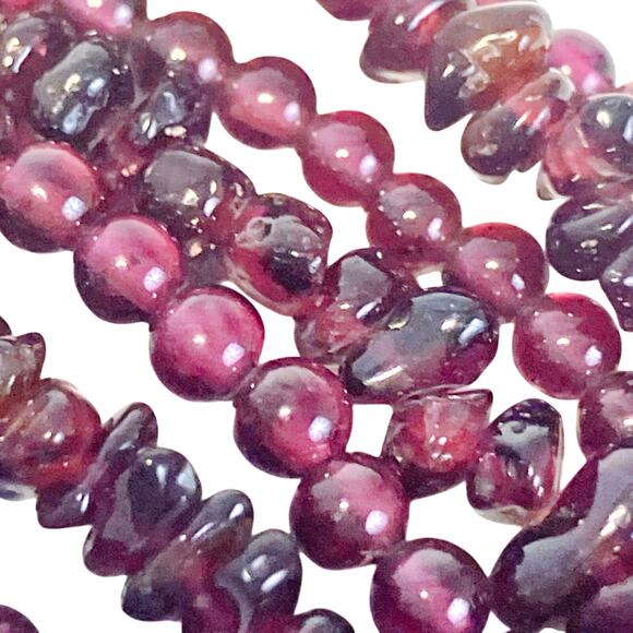 Jay King DTR Garnet Gemstone Multi Strand Sterling Silver Beaded Necklace Signed - Picture 4 of 12